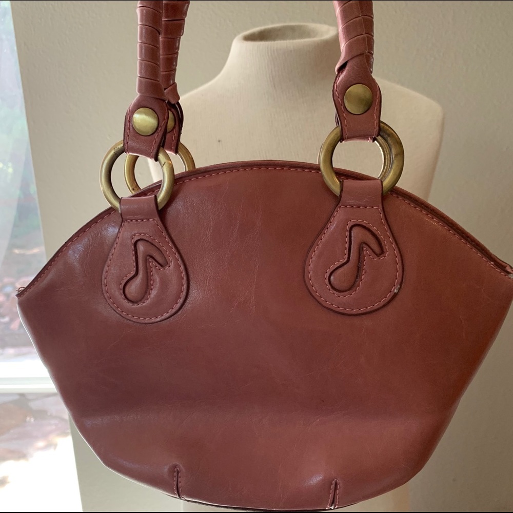 Rina Rich Leather Handbag